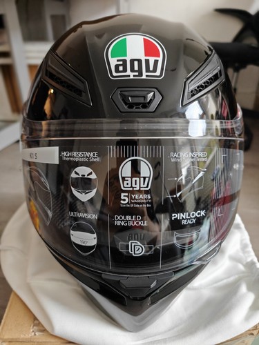 Agv black motorcycle - agv, s