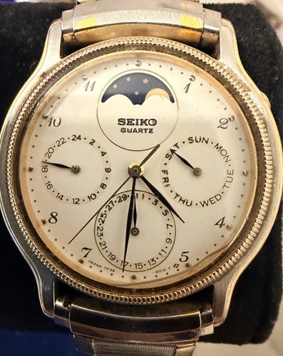 Rare seiko moon - phase", quartz