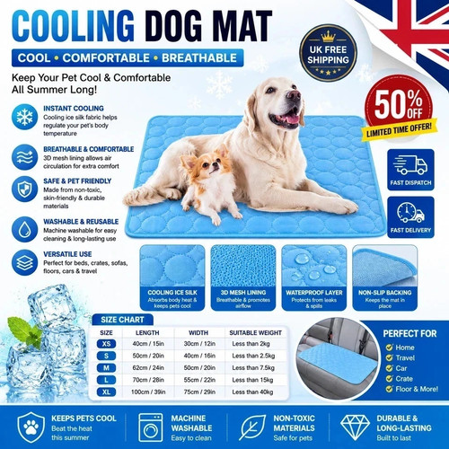 Large self cooling - cooling, mat