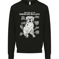 American Bulldog Anatomy Funny Dog Mens Sweatshirt Jumper
