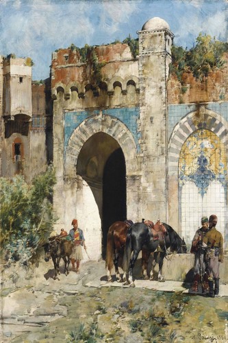 Historic moroccan gateway - moroccan, art