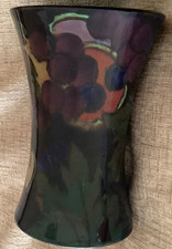 Royal Stanley Ware Jacobean England Vase Vintage Grape Pattern 5” Tall 