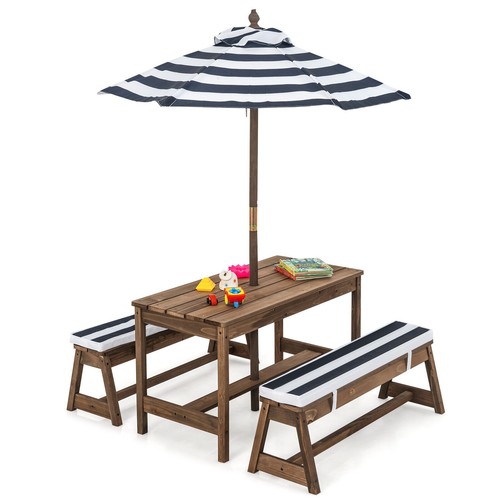 Kids wood table and bench - bench, set