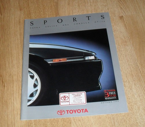 Toyota sports brochure 1990 - toyota,