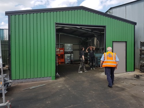 Steel framed buildings - framed,