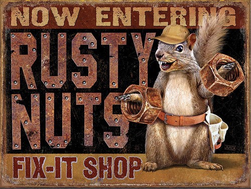 Rusty nuts fix shop - fix,