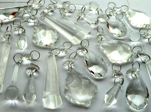 Chandelier prisms cut glass - 25,