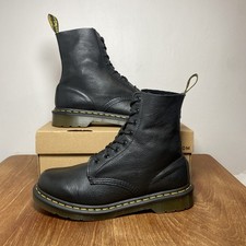 Dr. Martens Docs DM’s 1460 Pascal Black Soft Virginia Leather Boots UK 8 EU 42