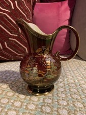 Vintage Crown Devon Rouge Royale Oriental Jug