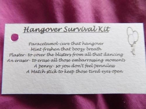 Hangover survival kit - hangover,