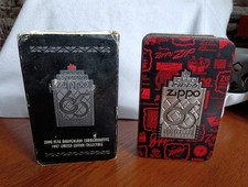 1997 Zippo 65th Anniversary Commemorative Lighter in Original Tin & Sleeve #JM