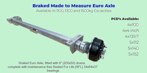 Braked alloy trailer - braked,