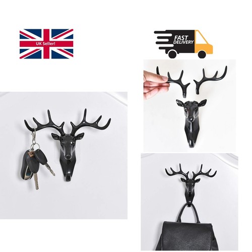 Deer head hook wall mounted - head,