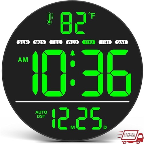 Electric wall clock led - w/,