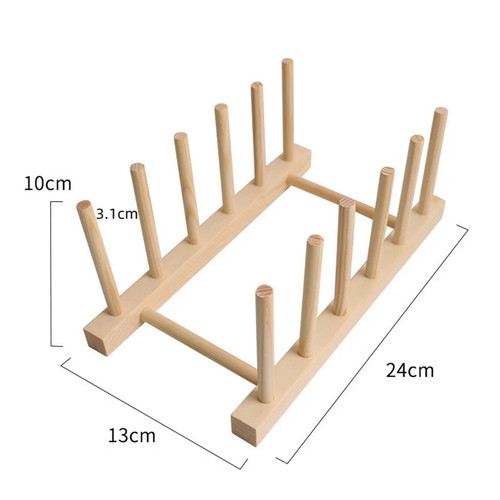 Wooden dish rack - rack, holder