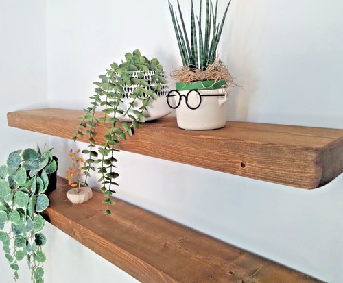 Rustic floating shelves - , solid