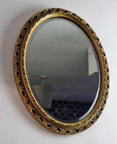 Ornate oval wall - oval, gold