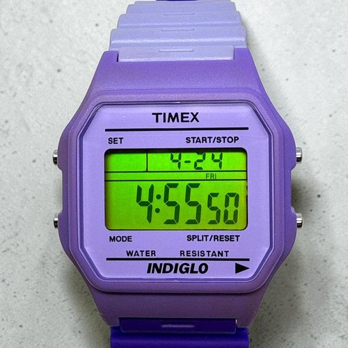Timex t2n210 purple watch - timex,