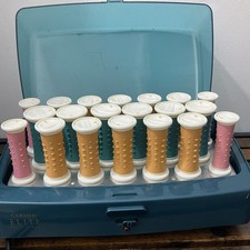 Carmen Elite 20 Heated Hair Rollers Curling Set With Clips Working 2613