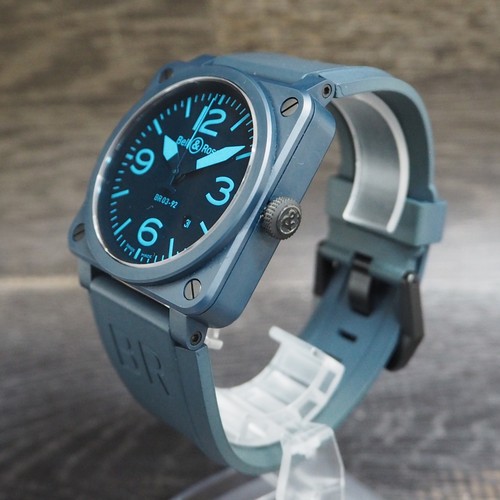 Bell ross aviation br03 - bell, blue