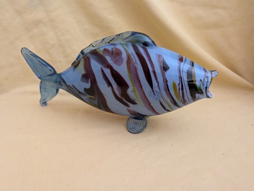 Hand blown art glass tropical - hand,