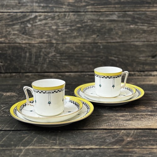 Art deco espresso cups - deco,