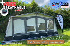 2025 Camptech Atlantis DL Full Seasonal Caravan Awning with 25mm Frame All Sizes