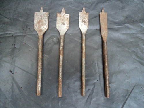 Vintage wood spade drill - x,