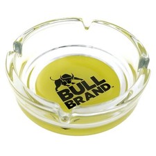 Glass Ashtray Bull Brand