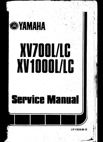 Yamaha xv700l xv1000l - xv700l/lc, w
