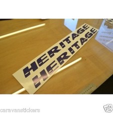 FLEETWOOD Heritage Caravan Name Stickers Decals Graphics - PAIR