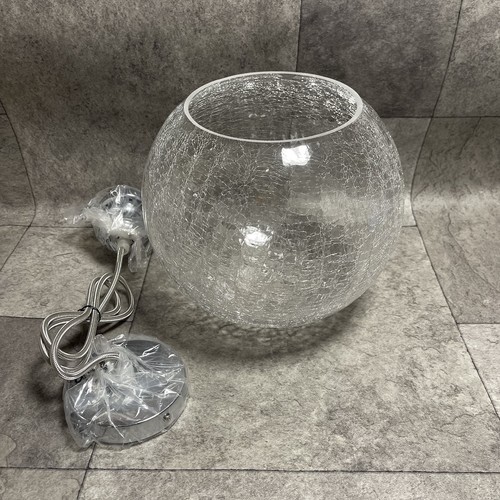 Crackle glass globe pendant - crackle,