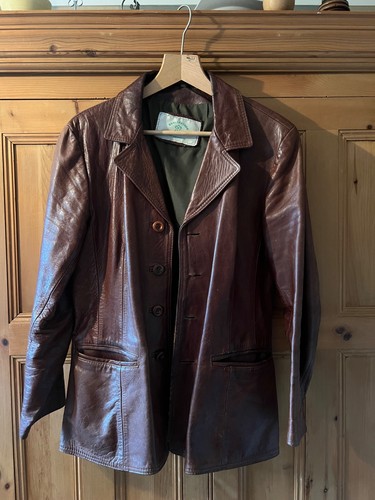 Vintage tan mens leather - vintage,