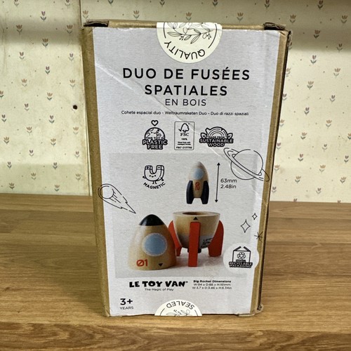 Toy van wooden space rocket - space,