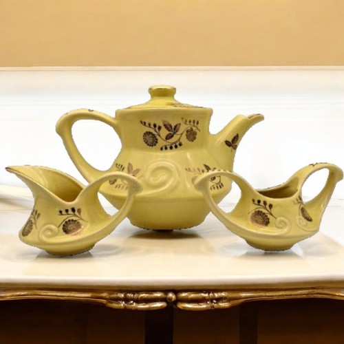 Yellow teapot cream sugar usa - teapot,