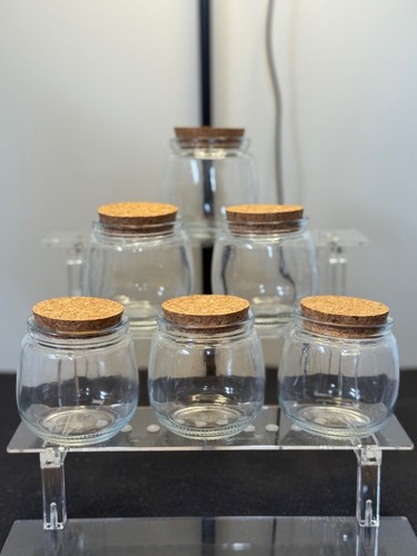 200ml glass jar with cork - jar,