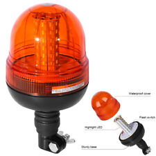 LED Beacon Warning Flashing Rotating Amber Flexible DIN Pole Tractor Light UK