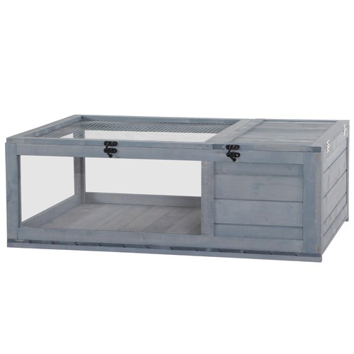 Tortoise house with mesh roof - with,