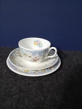 The Snowman Partytime Tea Cup, Saucer & Side Plate Trio Set Royal Doulton Rare