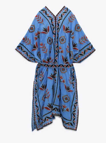 Bnwt zara blue floral - zara,