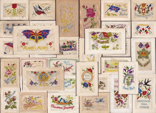 Ww1 embroidered silk - embroidered,