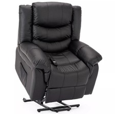SEATTLE ELECTRIC RISE BOND LEATHER RECLINER ARMCHAIR SOFA HOME LOUNGE CHAIR