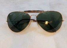 Ray-Ban Outdoorsman ll RB3029 Gold Frames  Green G-15 Lenses 62mm 