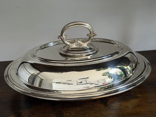 Antique silver plated covered - antique,