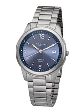 Regent F-1173 Voll-Titan Men's Watch 5 Atm Wr Date Hypoallergenic