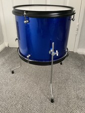 12”  Floor Tom Drum. Blue
