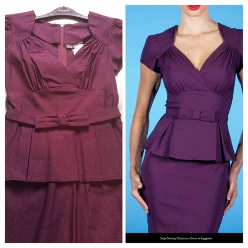 Stop staring dress - staring, vtg