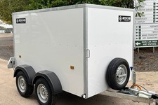 Van Trailer Boxxa 1256TB - 12' x 5' x 6' - Twin  Axle - Braked - 2600kg WHITE