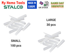 SMALL and LARGE Professional Tile Wedges Spacers White Floor Tiling Wedge