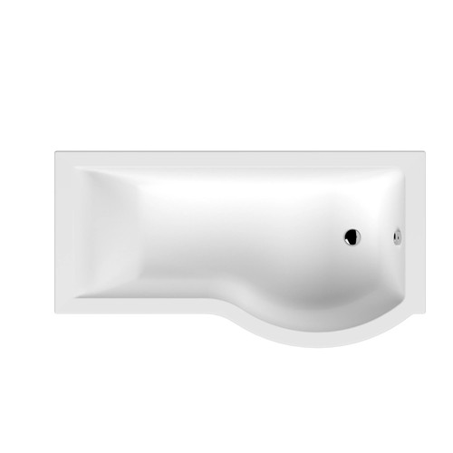 Shaped shower bath rh - shaped,